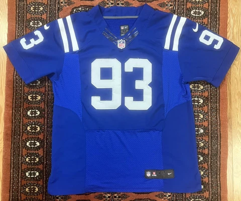 Nike #93 Dwight Freeney Indianapolis Colts Blue Jersey Size 44 On Field Cover