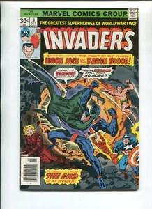 INVADERS 9 VF- V1 MARVEL 1976! JACK KIRBY COVER! UNION JACK VS BARRON BLOOD! 7!! - Picture 1 of 2
