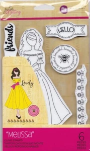 Prima Julie Nutting MELISSA Doll Cling Stamps Cards Planner Tags 913274 - Picture 1 of 2