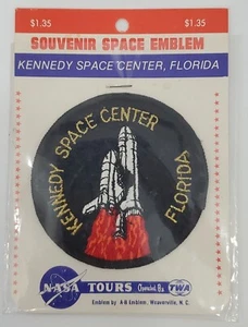Vtg NASA Kennedy Space Center Souvenir Space Shuttle 3.5" Patch NEW in Package - Picture 1 of 3