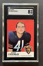 1969 Topps  Football Card #26 Brian Piccolo (Rookie) SGC 8 Just Beautiful!!!