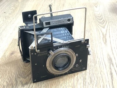 Appareil photo moyen format Plaubel Makina II (objectif 100 mm) + dos et plaques film rouleau - Photo 1/4