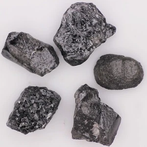 6.18 Ct 5 Piece Raw Uncut Diamond Natural Rough Loose Black Gemstone Diamond - Picture 1 of 8
