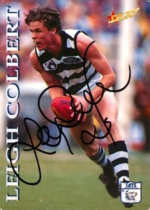Signed 1995 Geelong Cats AFL Select Card - Leigh Colbert - Picture 1 of 3