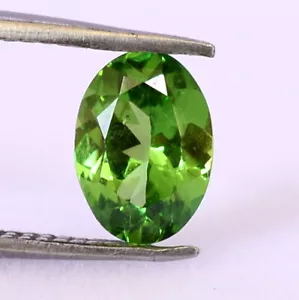 Natural Tsavorite Garnet Oval Cut 7x5 mm 0.75 Cts Untreated Faceted Loose Gems - Picture 1 of 3