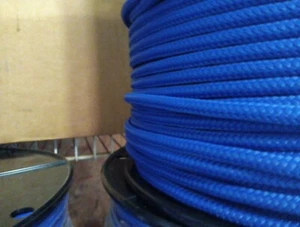 3/8 x 100 ft. Double Braid-Yacht Braid polyester rope. Marine Blue - Picture 1 of 2