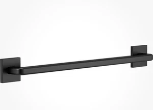 Delta 41918 18" Bathroom Grab Bar Modern Angular Matte Black Finish New In Box - Picture 1 of 3