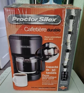 Cafetera duradera de 10 tazas Proctor Silex 48351 en caja   - Imagen 1 de 7
