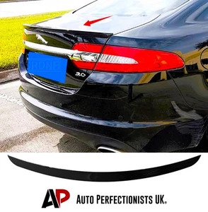 Jaguar XF XFR Glanz Schwarz Heck Kofferraum Spoiler Lippe Flügel Body Kit Aero Style 2013-15 - Bild 1 von 10