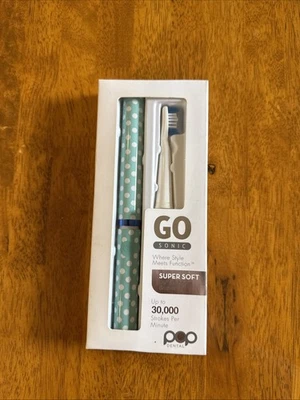 Pop Sonic «портативная» зубная щетка «GO» гавайский синий в заводской упаковке мягкая щетка - Изображение 1 из 2