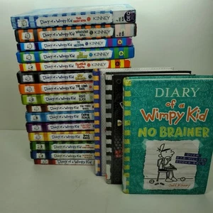 DIARY OF A WIMPY KID - Lot of 18 Complete - Books #1-18 - HC & PB Ex Library Set - Picture 1 of 4