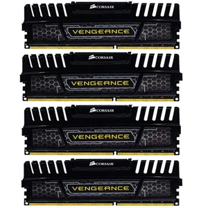 Corsair Vengeance 32GB 16GB 8GB DDR3 1600MHz 1866MHz 2133MHz 2400MHz Memory LOT - Picture 1 of 4