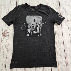 Nike Dri-Fit Chicago Marathon 2018 Black Short Sleeve T-Shirt Adult S - Picture 1 of 10