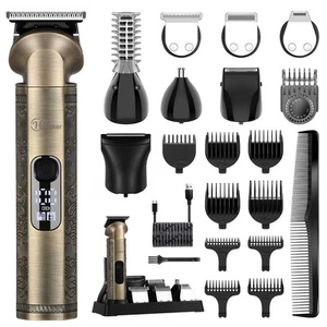 Beard Trimmer Kit Professional Hair Clipper Zero Gapped T-Blade Trimmer Elect... - Picture 1 of 8