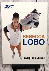 Rebecca Lobo Lady Foot Locker Basketball Reebok Shoe Advertisement Postcard - Picture 1 of 4
