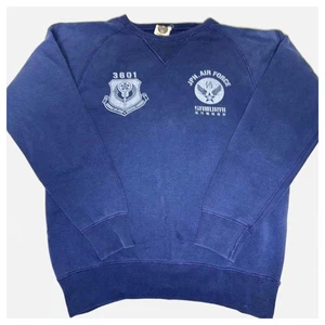 SAMURAI JEANS Freedom Sleeve Trainer XL Navy Japanese Sweatshirt F/S - Picture 1 of 8