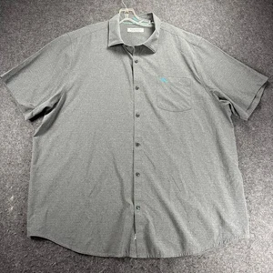 Tommy Bahama The Bahama Coast Gray Short Sleeve Button Up Shirt - Men's 2XLT - Picture 1 of 8