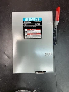 Siemens LF211N 30A 2-polig 240V Stecker Sicherung Sicherheitsschalter Innen NEMA 1 - Bild 1 von 6