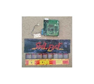NAMCO SOUL EDGE Game Board w AUX CONNECTOR, HEADER & 2 INSTRUCTION CARDS #5135 - Picture 1 of 2