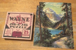 Antik Vintage Puzzle Wayne Jig-a-Jig Puzzle "Ruhm des Westens" Kable - Bild 1 von 10