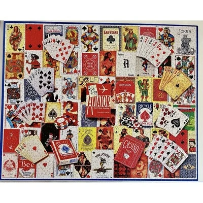 White Mountain 2015 PLAYING CARDS Puzzle #931 COMPLETE EUC - Image 1 of 4