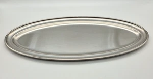 Jean Couzon Orfevre Vintage Edelstahl Serviertablett Platte 23" x 10" - Bild 1 von 6