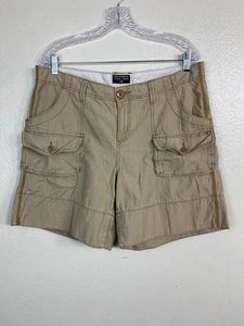 Polo Jeans Ralph Lauren Cargo Shorts Donna Taglia 12 Beige Marrone Utility Grunge - Foto 1 di 18