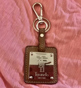 Tignanello Brown And Silver Purse Tag - Picture 1 of 2
