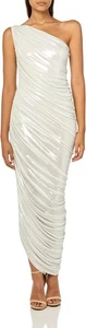 Norma Kamali Women's Diana Gown, Large, Pearl - Picture 1 of 1
