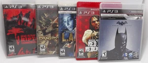 PS3 Games Bundle of 5: Red Dead Redemption, Dragon's Dogma, L.A. Noire, etc. - Picture 1 of 17