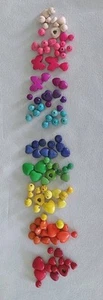 100g gorgeous rainbow bead mix selection multi - Picture 1 of 4