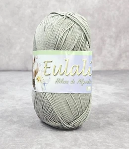 Eulali 100grs Omega Bright 100% Egyptian Cotton Crochet Kitting Yarn Gray - Picture 1 of 4