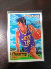 1993-94 Fleer Utah Jazz Basketball Card #236 John Stockton PV