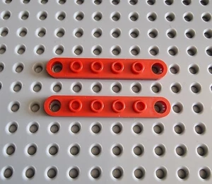 Lego Technic Technik Gelenk Platte 1x6 Rot Red Plate 2 Stk. 4262 A061 - Bild 1 von 1