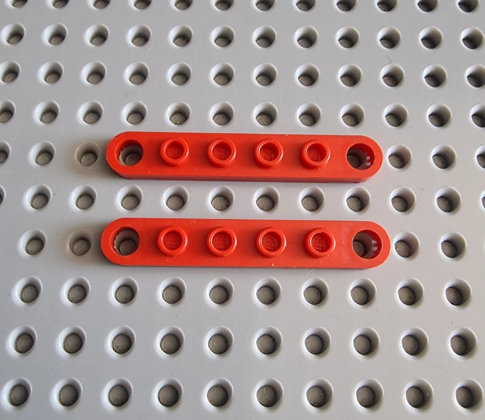 Lego Technic Technik Gelenk Platte 1x6 Rot Red Plate 2 Stk. 4262 A061 - Bild 1 von 1