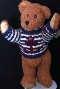 Boyds Archive Collection Vincent Stofftier 11 Zoll Bär Matrose Anker Streifen Pullover - Bild 1 von 9