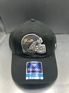 Brand New- Baltimore Ravens YOUTH Hat Adjustable Fanatics Brand - Picture 1 of 5