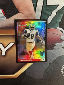 2003 Bowman Chrome Refractor Marshall Faulk /500
