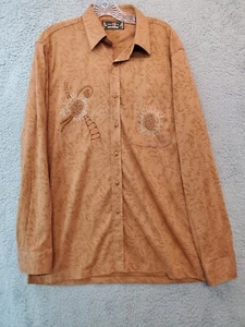 Jain Udhay Designer Hemd Langarm Herren Knopfleiste Größe L Selten - Bild 1 von 16