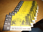 10-1961 McCulloch brochures de vente de scie à chaîne - un/61-99 modèles