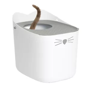 Katzenstreubox CATIT PIXI 2.0 offenes Oberteil Eingang Streu Tablett Pfanne keine Leckage - Bild 1 von 5