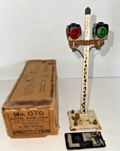 LIONEL PREWAR O/STANDARD GAUGE 076 BLOCK SIGNAL - 1923-1928-WORKS OB - Picture 1 of 15