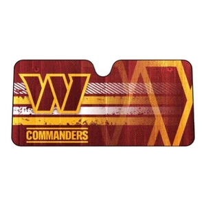 NFL Washington Commanders Auto Sun Shade of American Flag Universal Size Fan Mat - Picture 1 of 1