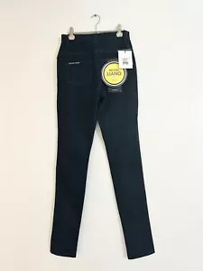 BETTINA LIANO Dark Blue Denim Skinny Leg High Waist Jeans Size 27 7-8 New w/ Tag - Picture 1 of 5