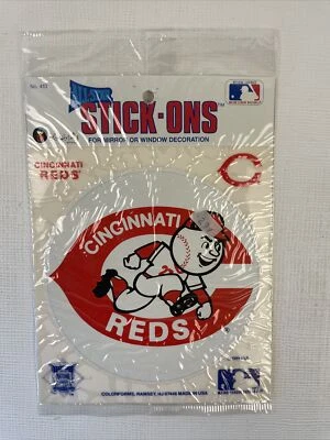1989 Colorforms All-Star Stick-Ons Cincinnati Reds New in Original Package #410 - Image 1 of 4