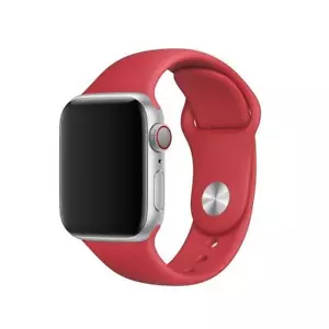 Correa de correa deportiva genuina para Apple Watch (38 mm / 40 mm) - (PRODUCTO) ROJA - Nueva - Imagen 1 de 7