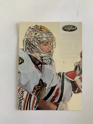 2012-13 Certified #117 Corey Crawford MM 007/999 Chicago Blackhawks - Image 1 of 2