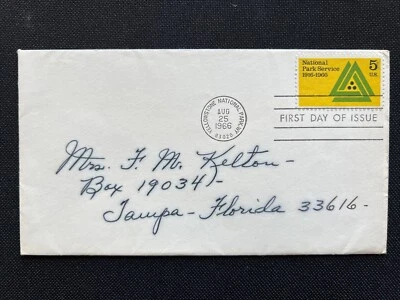 1314 National Park Service FDC Aug 25 1966 Yellowstone National Park WY - Image 1 of 2