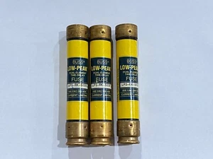 BUSS LOW-PEAK FUSE LPS-RK-50SP DUAL-ELEMENT TIME DELAY 50A  LOT OF 3 - Picture 1 of 1