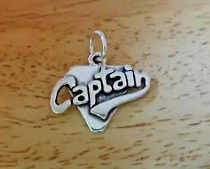 Sterling Silber 18x22mm ~3 Gramm Cheerleader Bohrer Sport Kapitän Charm - Bild 1 von 3